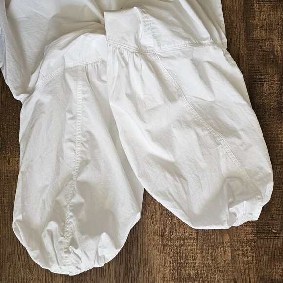 NWOT Levi’s Leyla 3/4 Balloon Puff Sleeve White Button Up Shirt Blouse Top M - Picture 7 of 12